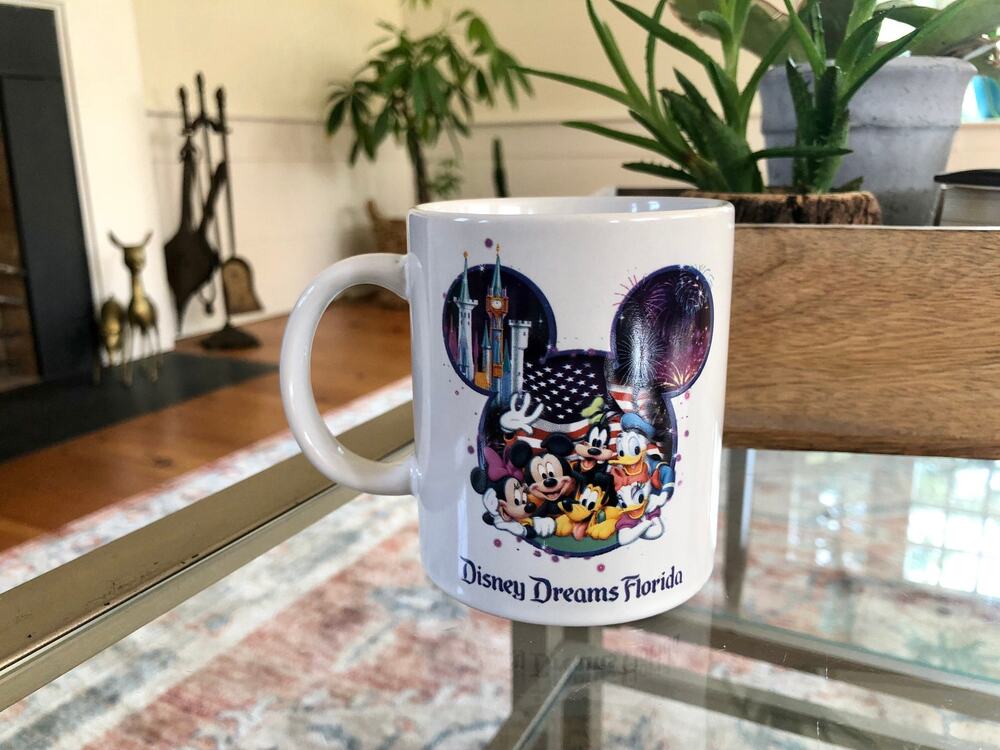 Vintage Disney Dreams Florida Ceramic Mug Mickey Gang Castle